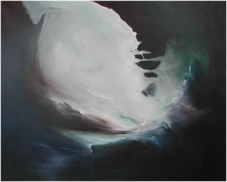 "Naissance du monde" huile (80x100cm)  (n°h10) :  800 €